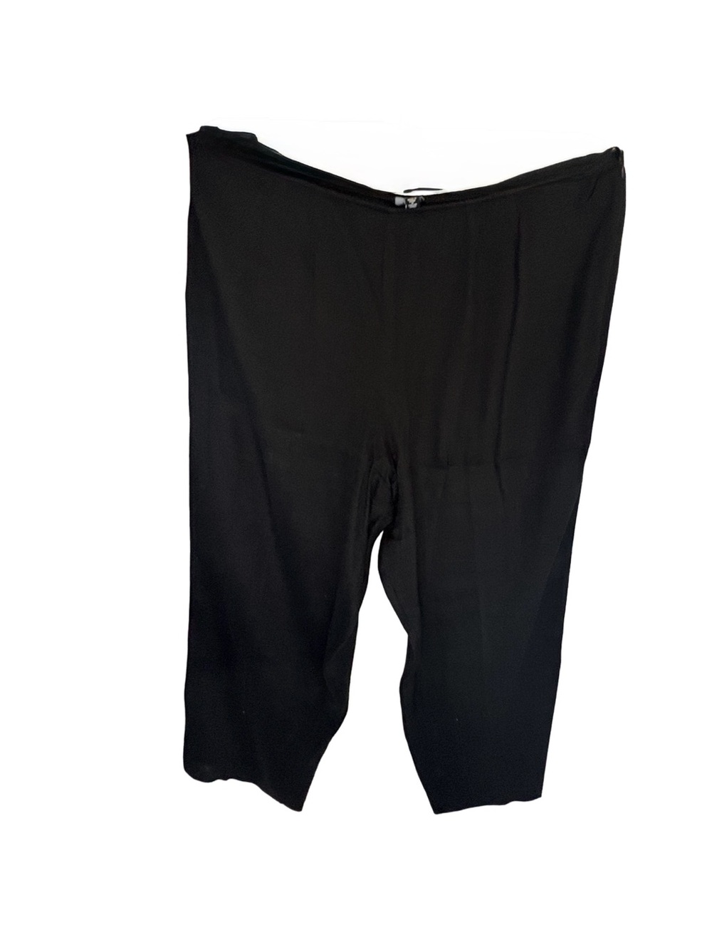 EILEEN FISHER Black Wide-Leg Cropped Pants 2X - Picture 3 of 5